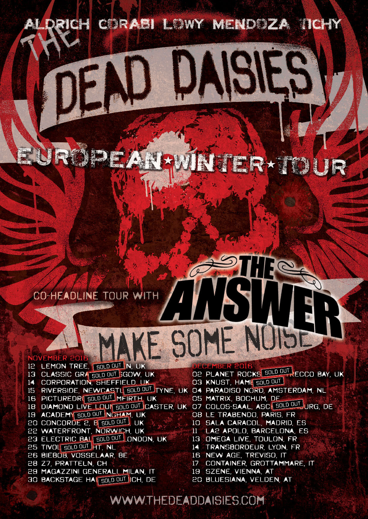 dead daisies tour schedule